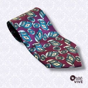 Vintage Oscar de la Renta Couture Collection Silk Tie